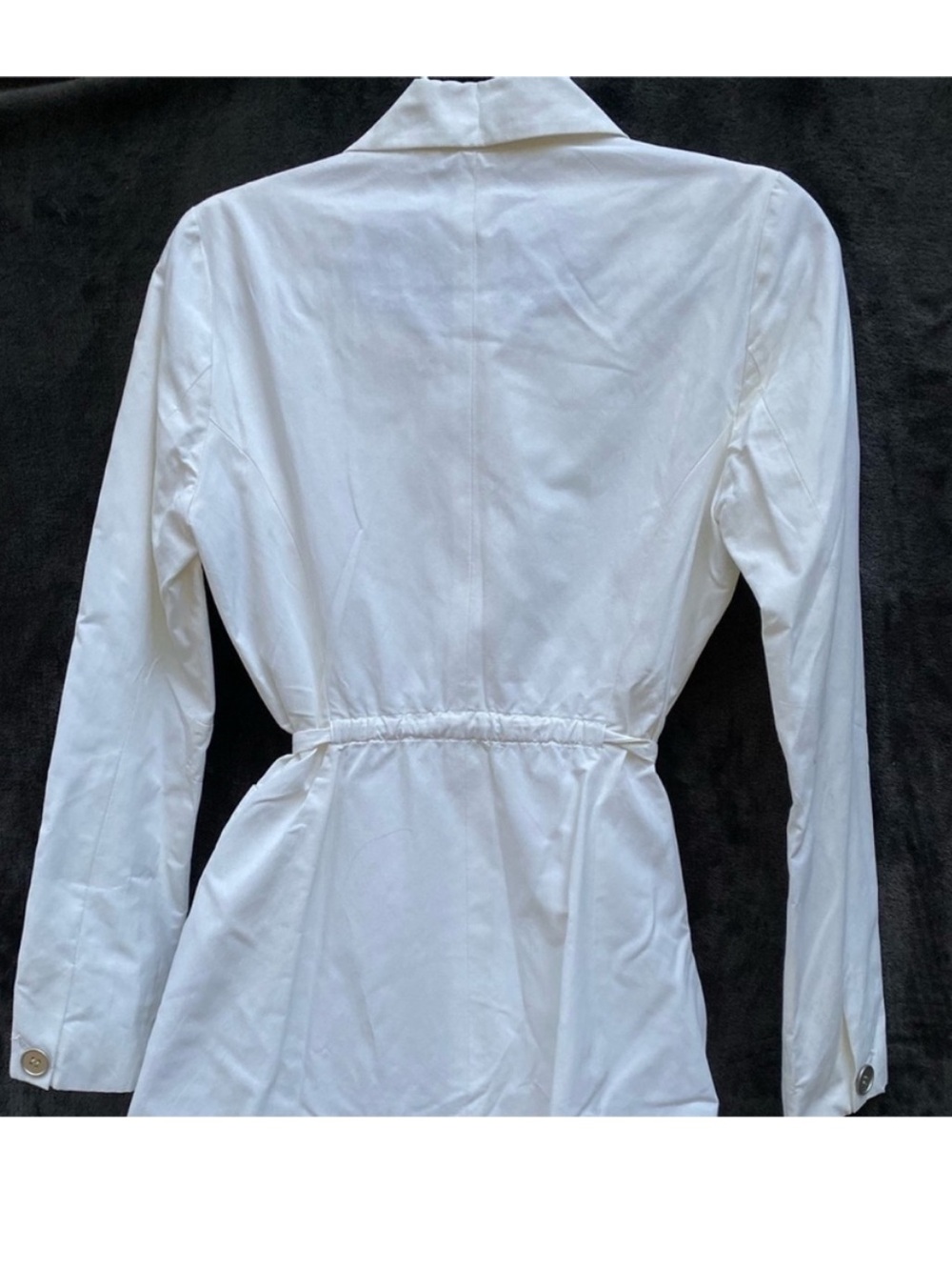 Pete and Greta Women's Cream Button-Front Blazer Jacket - Picture 12 of 12